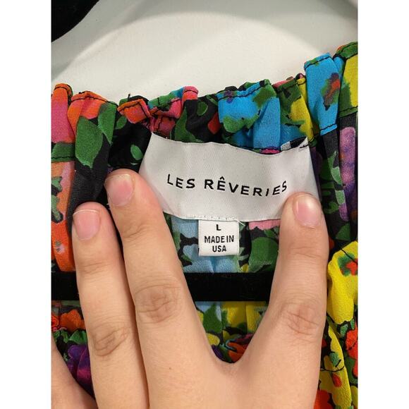 Les Rêveries Silk Floral Dress - Picture 9 of 9